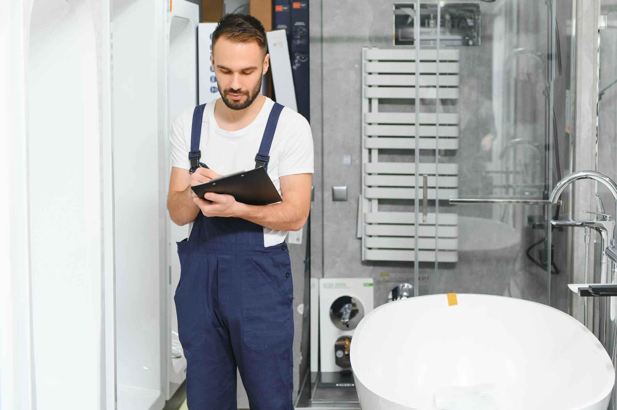 plumber uniform showcase plumbering store 255667 70775